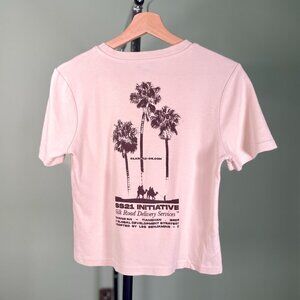 Les Benjamins Off-White Silk Road Delivery Services Graphic Tee - Size S